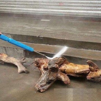 根雕清洗去樹(shù)皮